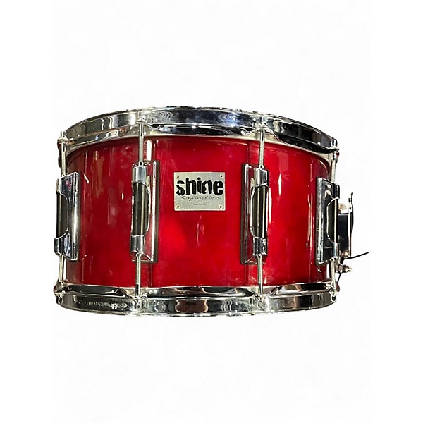Used Shine Custom Drums & Percussion 14X6 DEFINITION BIRCH SERIES RED Drum