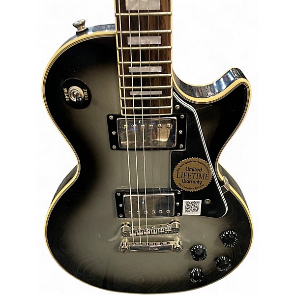 Used Epiphone Les Paul Custom Pro Silverburst Solid Body Electric Guitar