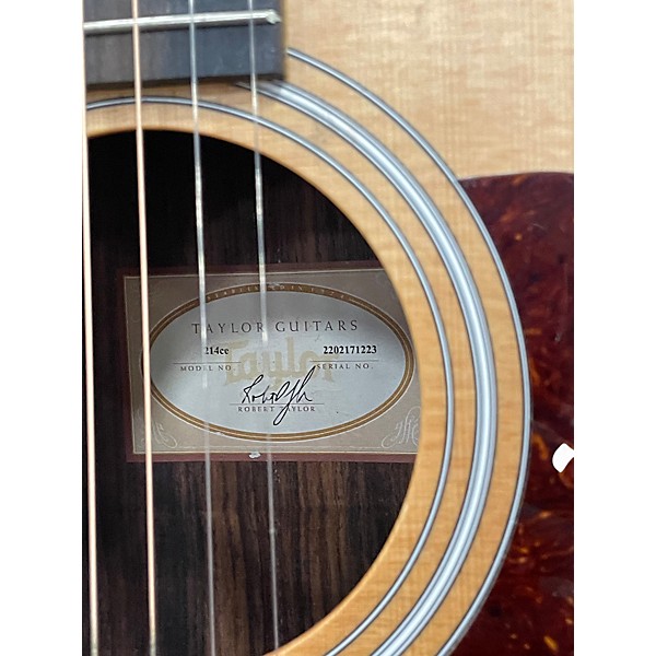 Used Taylor 214CE Natural Acoustic Electric Guitar
