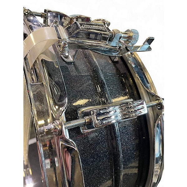 Used Ludwig 5X14 Acrolite Snare BLACK GALAXY Drum