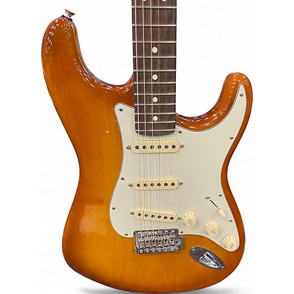 Used Fender American Performer Stratocaster SSS Honey Burst Solid Body Electric Guitar
