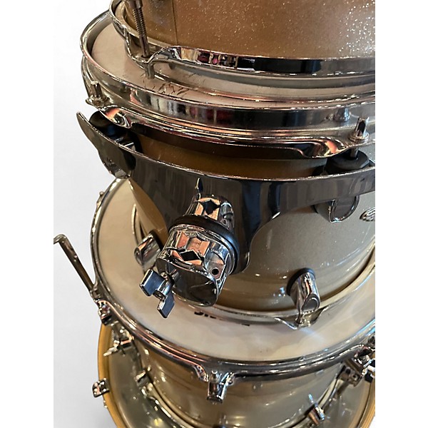 Used SPL 4 Piece Velocity  Gold Sparkle Drum Kit