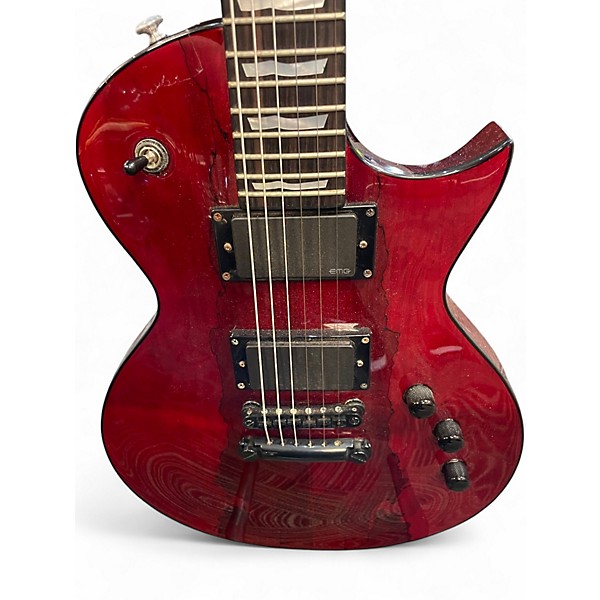 Used ESP LTD EC1000 Deluxe red Solid Body Electric Guitar