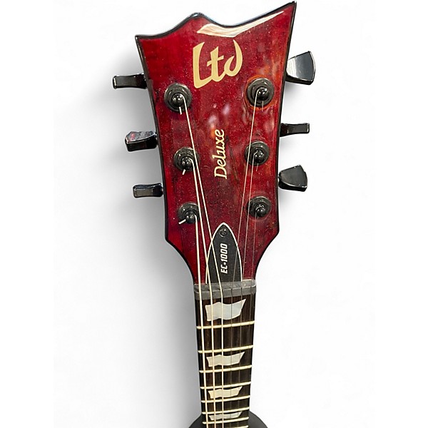Used ESP LTD EC1000 Deluxe red Solid Body Electric Guitar