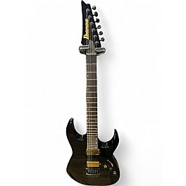 Used Ibanez RGR52ET  Black and Gold Solid Body Electric Guitar
