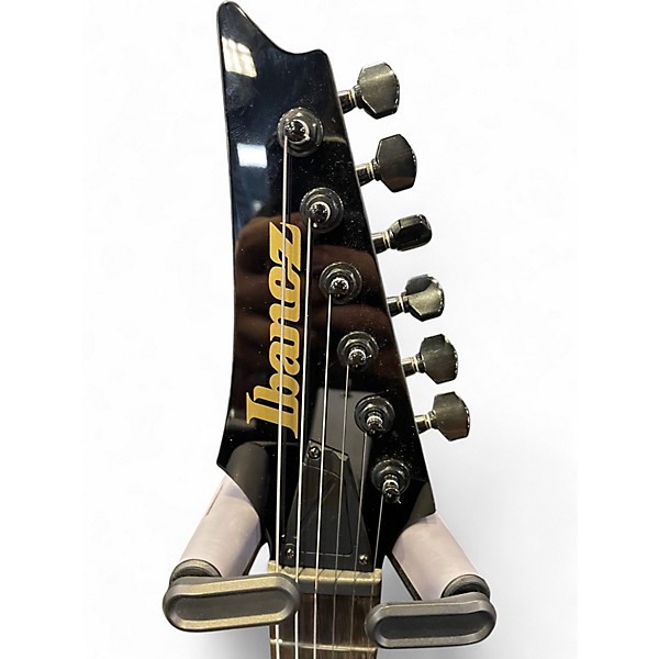 Used Ibanez RGR52ET  Black and Gold Solid Body Electric Guitar