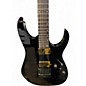 Used Ibanez RGR52ET  Black and Gold Solid Body Electric Guitar