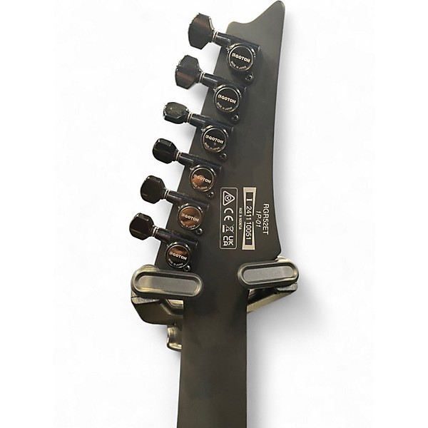 Used Ibanez RGR52ET  Black and Gold Solid Body Electric Guitar