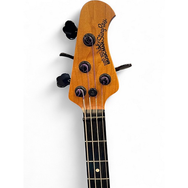 Used Ernie Ball Music Man Stingray 4 HEJBK Black Electric Bass Guitar