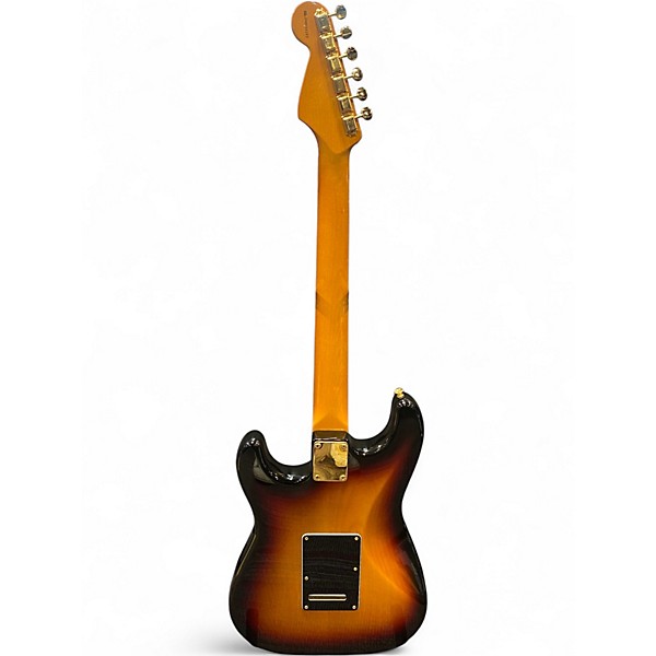 Vintage 1999 Fender Artist Series Stevie Ray Vaughan Stratocaster 3 Color Sunburst Solid Body Electric Guitar