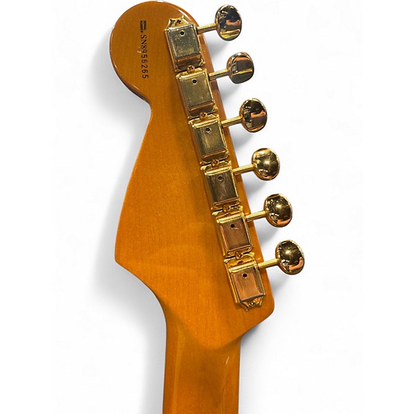 Vintage 1999 Fender Artist Series Stevie Ray Vaughan Stratocaster 3 Color Sunburst Solid Body Electric Guitar
