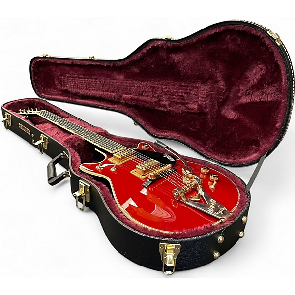 Used Gretsch Guitars G6131T-62VS Vintage Select 62 Duo Jet Firebird Bigsby Red Solid Body Electric Guitar