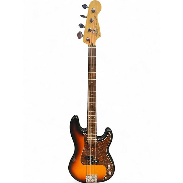 Used Fender Standard Precision Bass SUNBURST Electric Bass Guitar