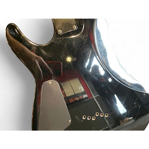 Used Schecter Guitar Research c1 diamond series silver Solid Body Electric Guitar