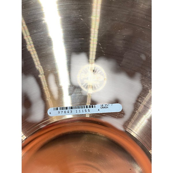 Used Paiste 18in PST7 Crash Cymbal
