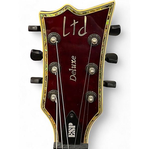 Used ESP LTD DELUX EC-1000 BLACK CHERRY Solid Body Electric Guitar