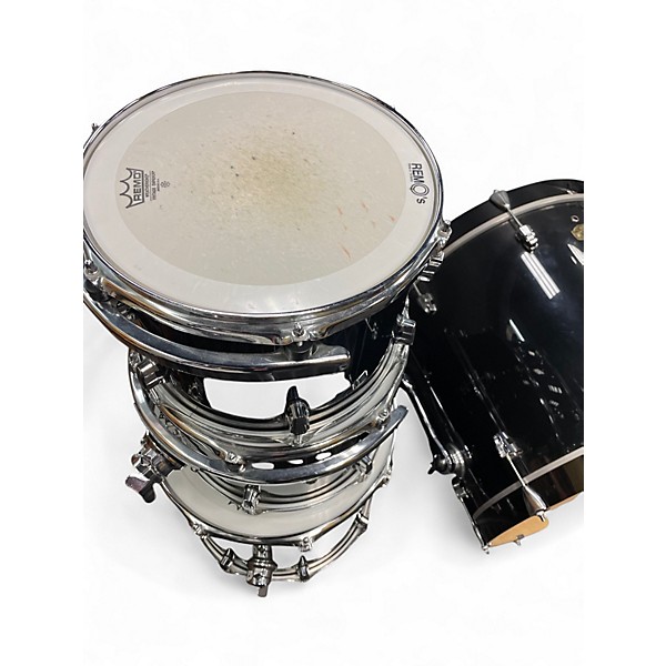 Used Ludwig 6 Piece ELEMENT Black Drum Kit