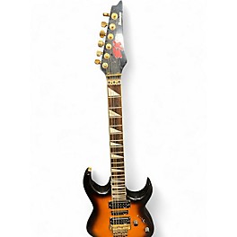 Vintage 1990s Ibanez EX SERIES 370FM Tobacco Sunburst Solid Body Electric Guitar