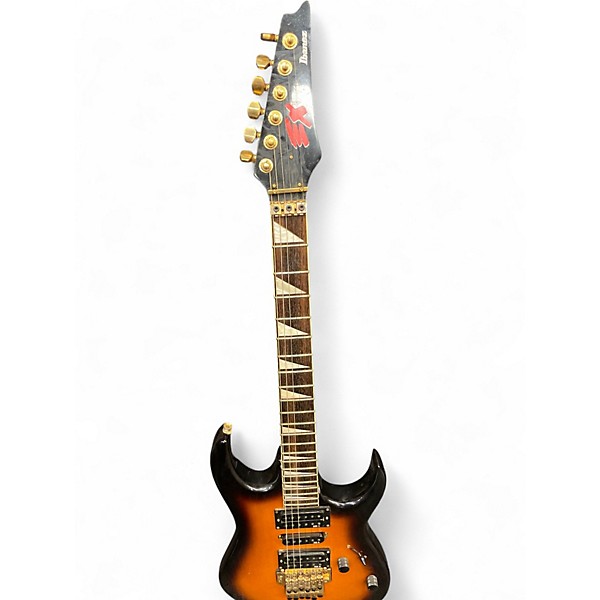Vintage 1990s Ibanez EX SERIES 370FM Tobacco Sunburst Solid Body Electric Guitar