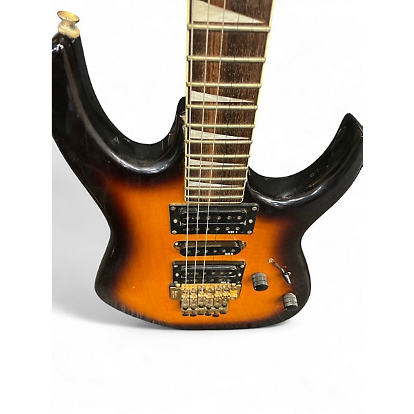 Vintage 1990s Ibanez EX SERIES 370FM Tobacco Sunburst Solid Body Electric Guitar