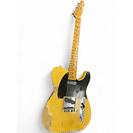 Used Fender Custom Shop Heavy Relic '52 Telecaster Yellow Solid Body Electric Guitar