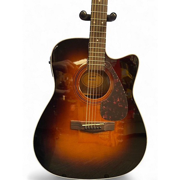 Used Yamaha FX335C Tobacco Sunburst Acoustic Electric Guitar