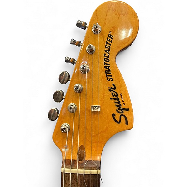 Used 2019 Squier Classic Vibe 1970s Stratocaster Natural Solid Body Electric Guitar
