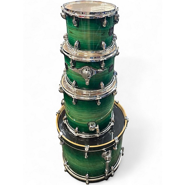 Used Mapex 4 Piece ARMORY FUSHION Green Drum Kit