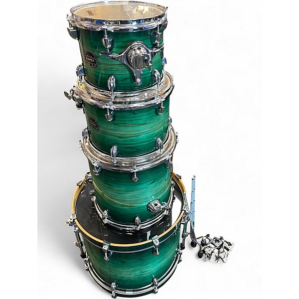 Used Mapex 4 Piece ARMORY FUSHION Green Drum Kit