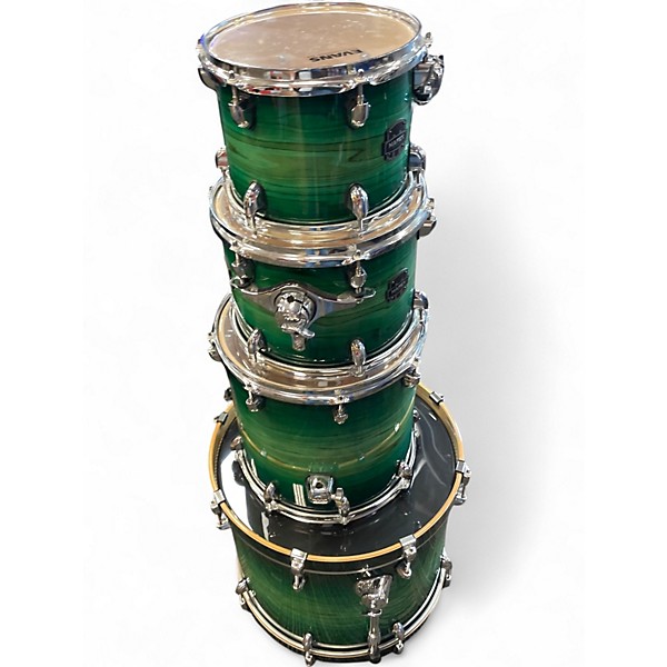 Used Mapex 4 Piece ARMORY FUSHION Green Drum Kit