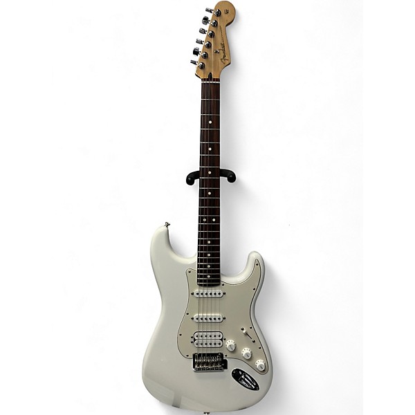 Used Fender Player Stratocaster HSS Alpine White Solid Body Electric Guitar