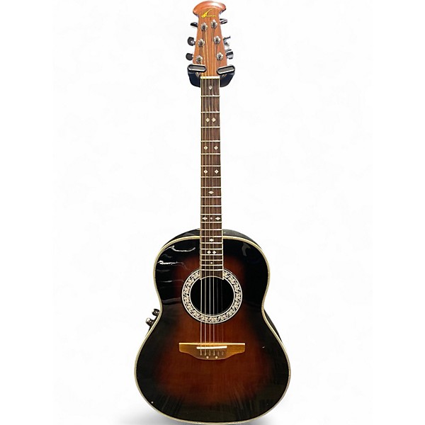 Used Ovation CC67 Celebrity Tobacco Burst Acoustic Electric Guitar