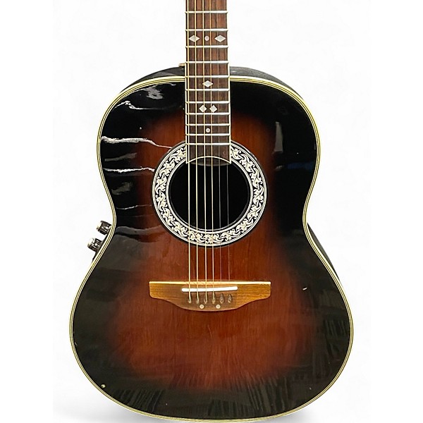 Used Ovation CC67 Celebrity Tobacco Burst Acoustic Electric Guitar