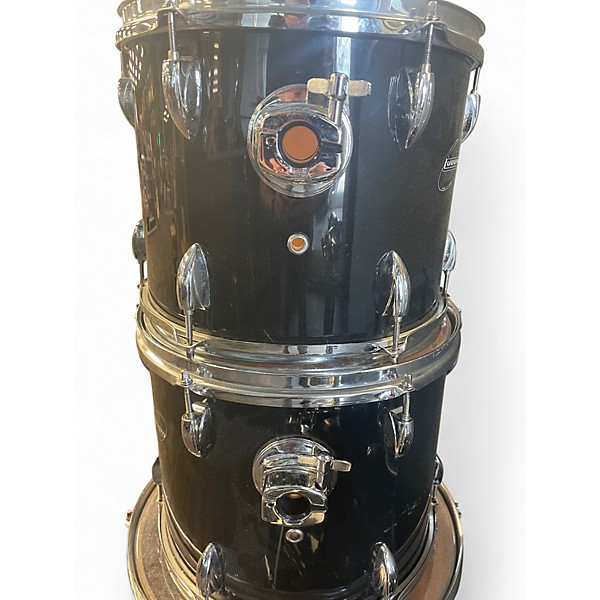 Used Ludwig 4 Piece Accent black Drum Kit