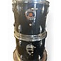 Used Ludwig 4 Piece Accent black Drum Kit