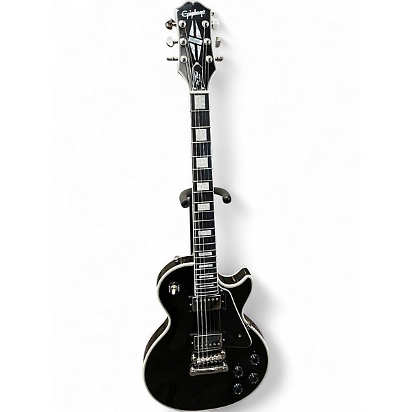 Used Epiphone Les Paul Custom Ebony Solid Body Electric