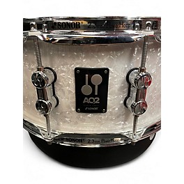 Used SONOR 14in AQ2 SNARE 14X6 WHITE MARINE PEARL Drum