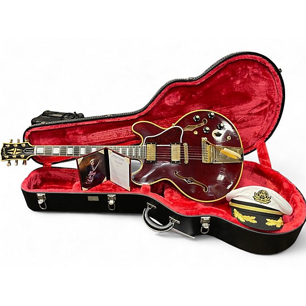 Used Gibson ES-355TD Custom Shop Chuck Berry Burgundy Hollow Body Electric Guitar