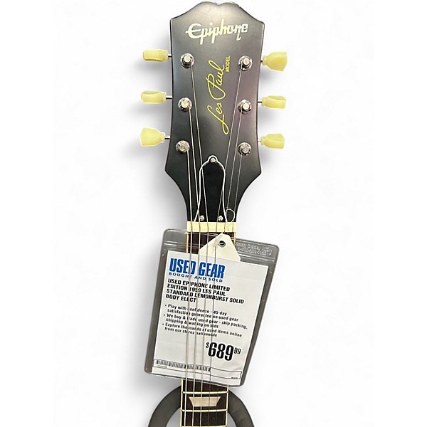 Used Epiphone Limited Edition 1959 Les Paul Standard Lemonburst Solid Body Electric Guitar