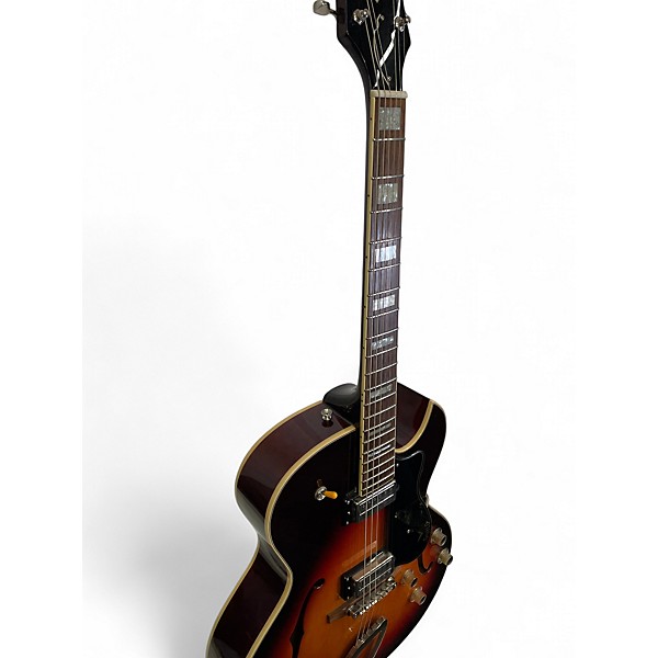 Used Guild CE-100DH 2 Color Sunburst Hollow Body Electric Guitar