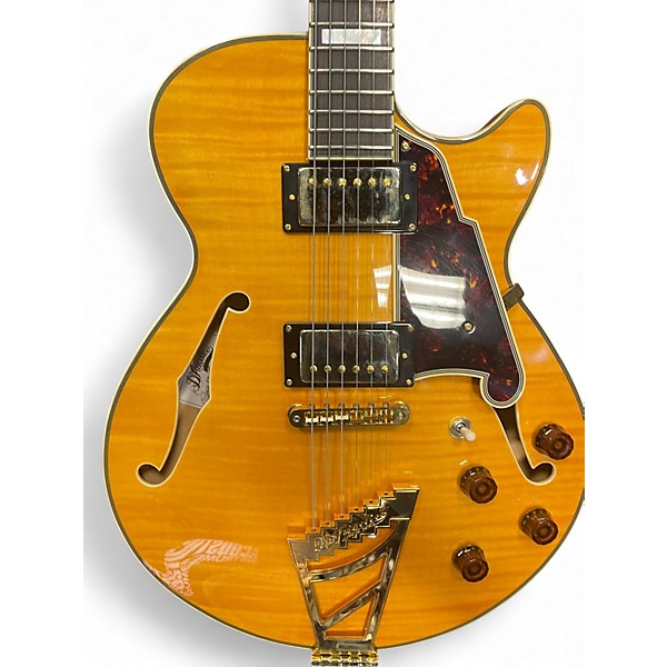 Used D'Angelico EX-SS Natural Hollow Body Electric Guitar