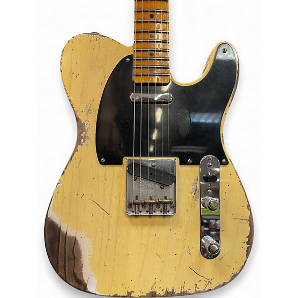 Used Fender Custom Shop LTD NAMM 1951 Nocaster Heavy Relic Nocaster Blonde Solid Body Electric Guitar