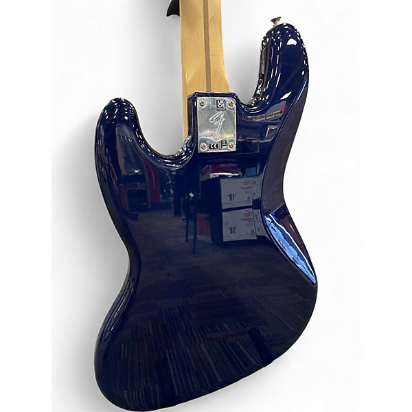 Used Fender Player Jazz Bass Plus Top Blue Burst Electric Bass Guitar