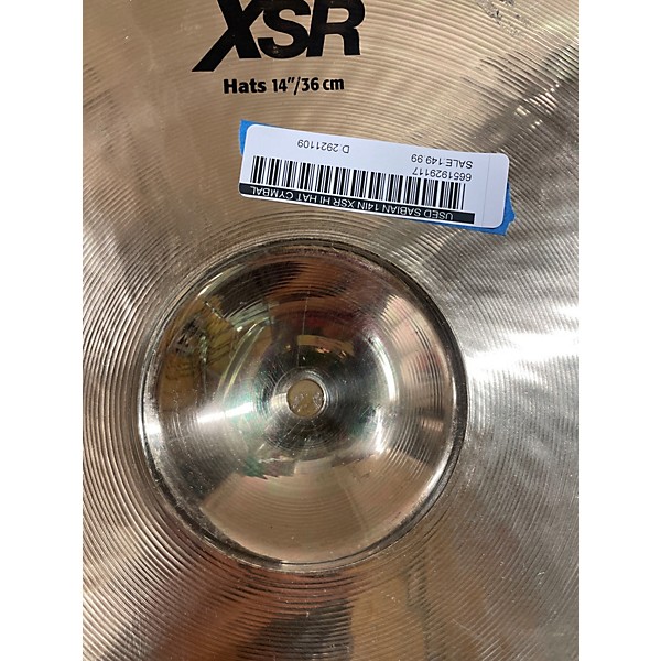 Used SABIAN 14in XSR HI HAT Cymbal