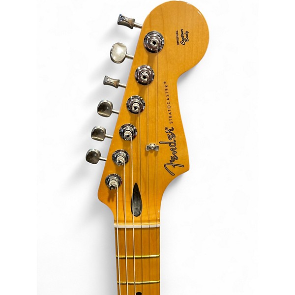 Used Fender 70th Anniversary Player Stratocaster Black Solid Body Electric Guitar