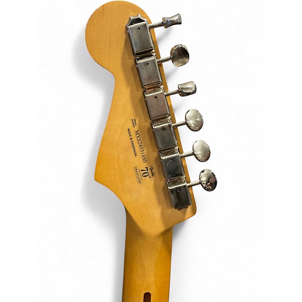 Used Fender 70th Anniversary Player Stratocaster Black Solid Body Electric Guitar