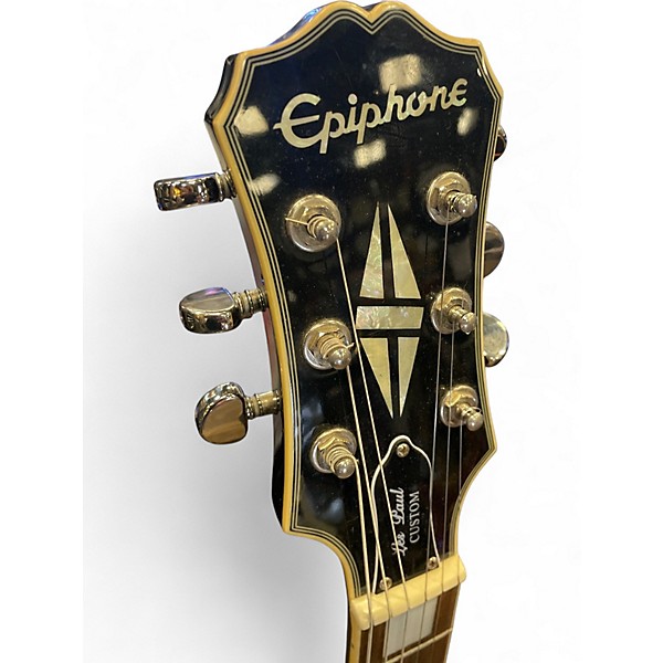 Used Epiphone Les Paul Custom Silverburst Solid Body Electric Guitar