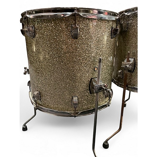 Used Ludwig 4 Piece Centennial Silver Sparkle Drum Kit