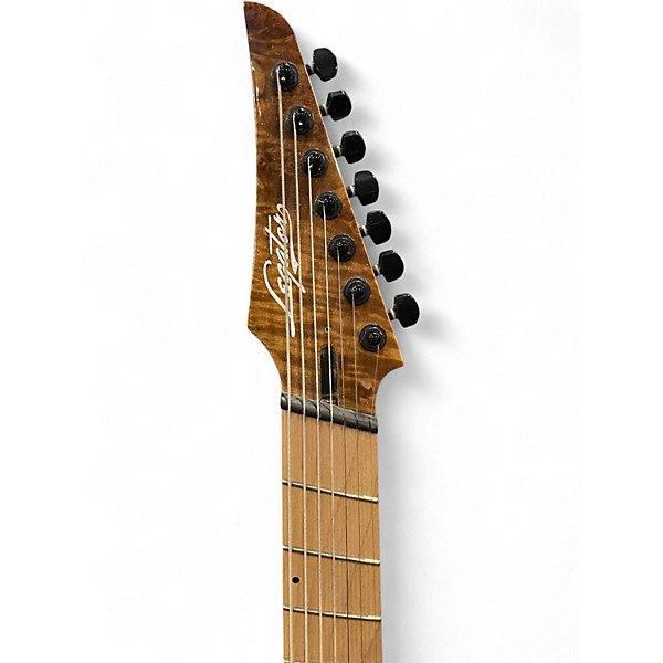 Used Legator Ninja R Multi Scale 7 Trans Brown Solid Body Electric Guitar