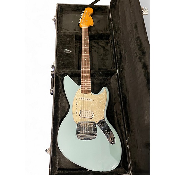 Used Fender Jagstang Sky Blue Solid Body Electric Guitar